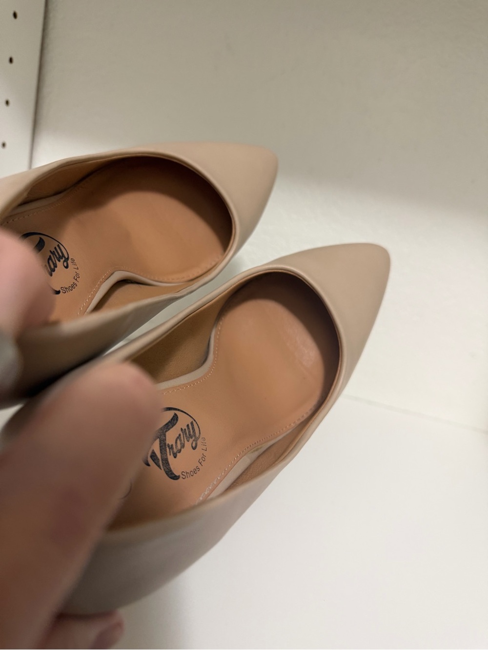 **Super Comfortable** Nude Pointed-Toe High Heel Pumps - Picture 9 of 9